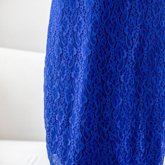 LULUS EXCLUSIVE!  Cobalt Lace Dress NWT - Picture 6 of 6
